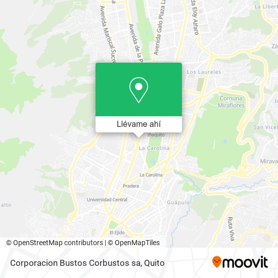 Mapa de Corporacion Bustos Corbustos sa