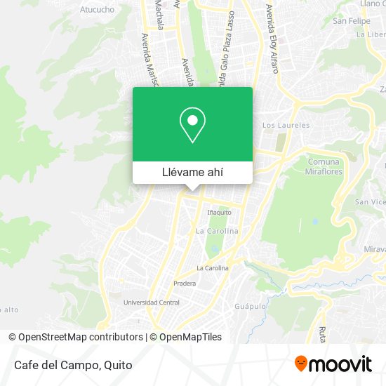 Mapa de Cafe del Campo