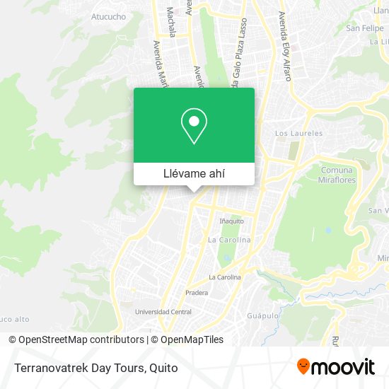 Mapa de Terranovatrek Day Tours