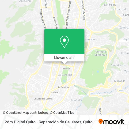 Mapa de 2dm Digital Quito - Reparación de Celulares