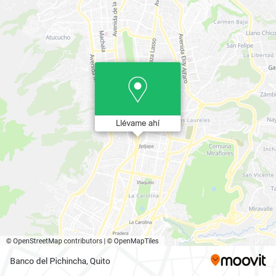 Mapa de Banco del Pichincha
