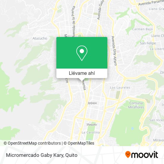 Mapa de Micromercado Gaby Kary