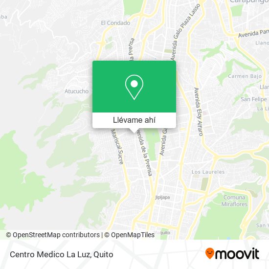 Mapa de Centro Medico La Luz