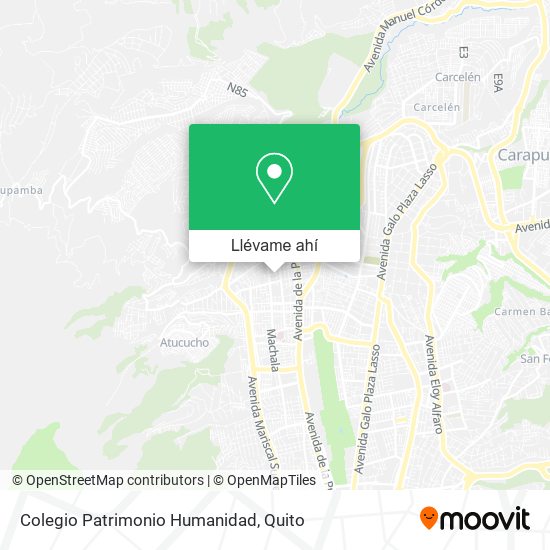 Mapa de Colegio Patrimonio Humanidad