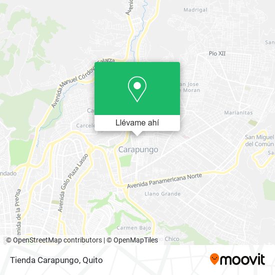 Mapa de Tienda Carapungo