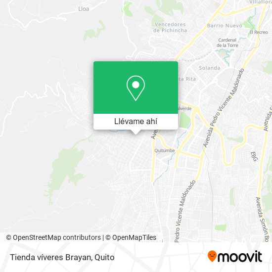 Mapa de Tienda víveres Brayan