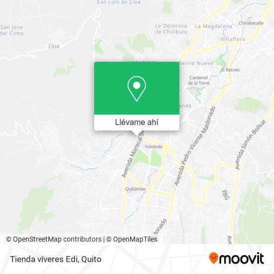 Mapa de Tienda víveres Edi