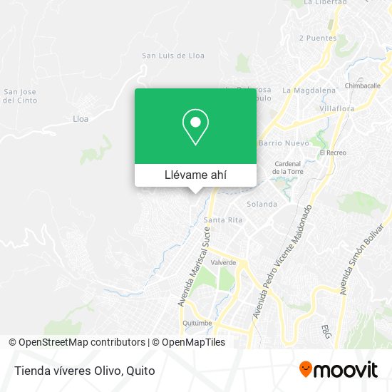 Mapa de Tienda víveres Olivo