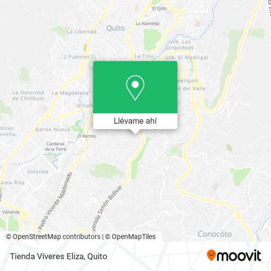 Mapa de Tienda Víveres Eliza