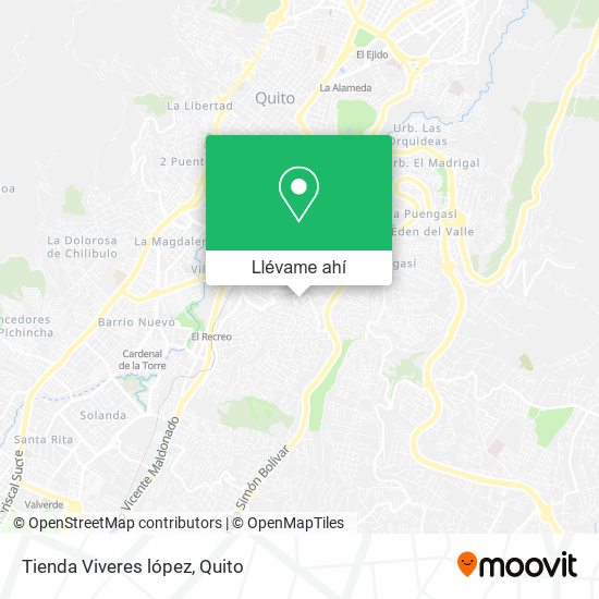 Mapa de Tienda Viveres lópez