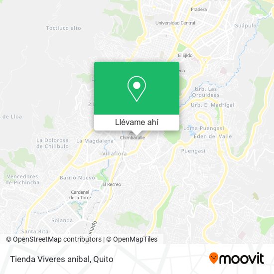 Mapa de Tienda Viveres aníbal