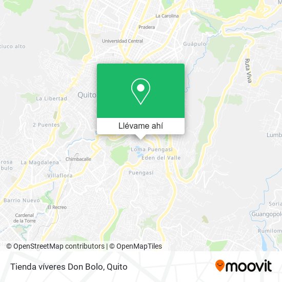 Mapa de Tienda víveres Don Bolo