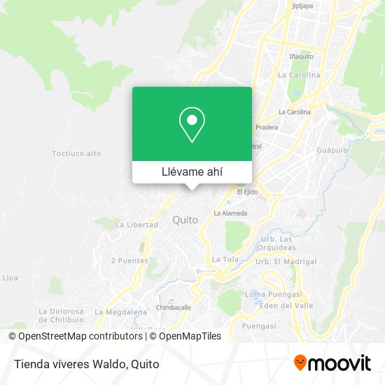 Mapa de Tienda víveres Waldo