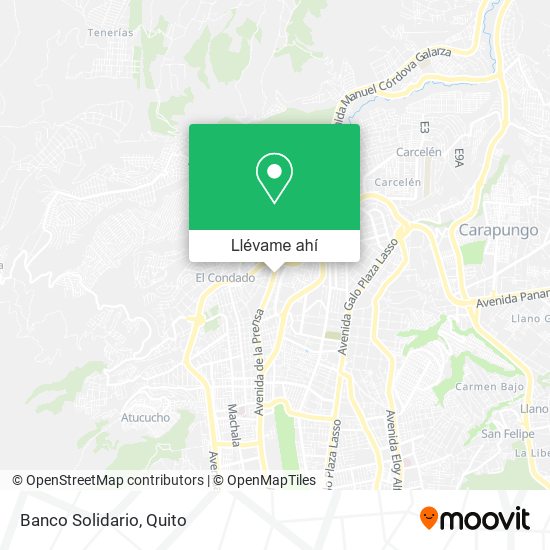 Mapa de Banco Solidario