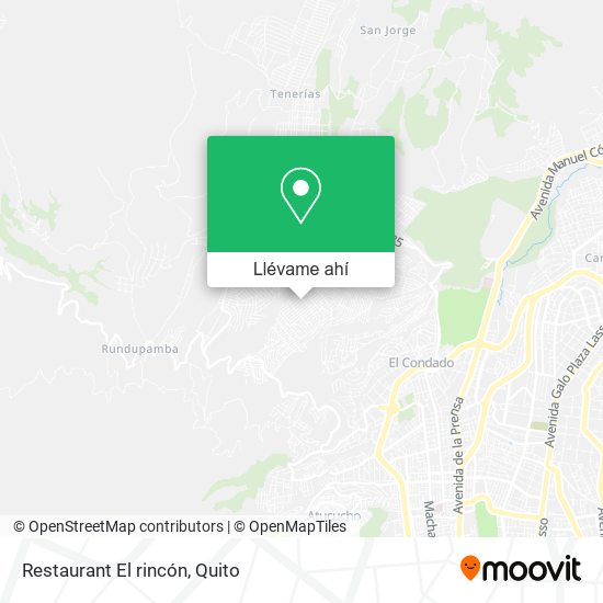 Mapa de Restaurant El rincón