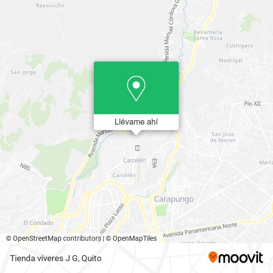 Mapa de Tienda víveres J G