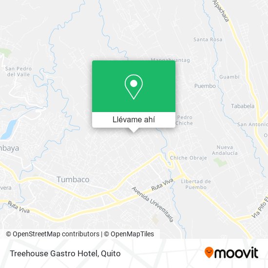 Mapa de Treehouse Gastro Hotel