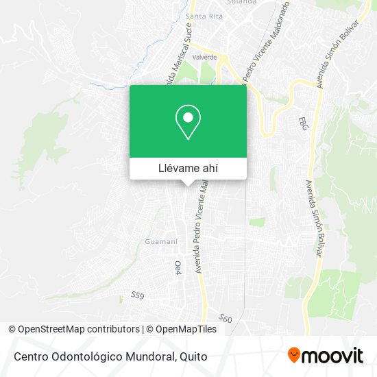 Mapa de Centro Odontológico Mundoral