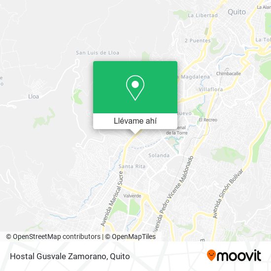 Mapa de Hostal Gusvale Zamorano