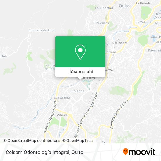 Mapa de Celsam Odontología Integral