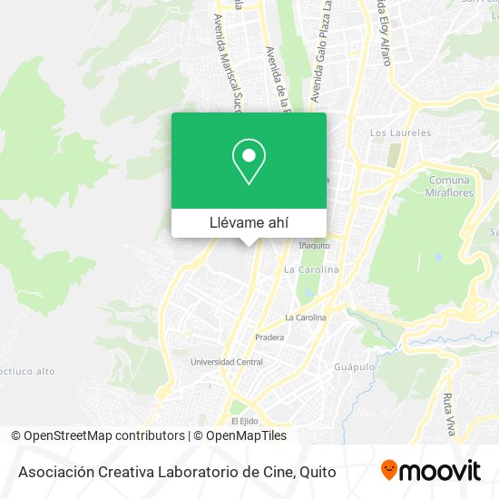 Mapa de Asociación Creativa Laboratorio de Cine