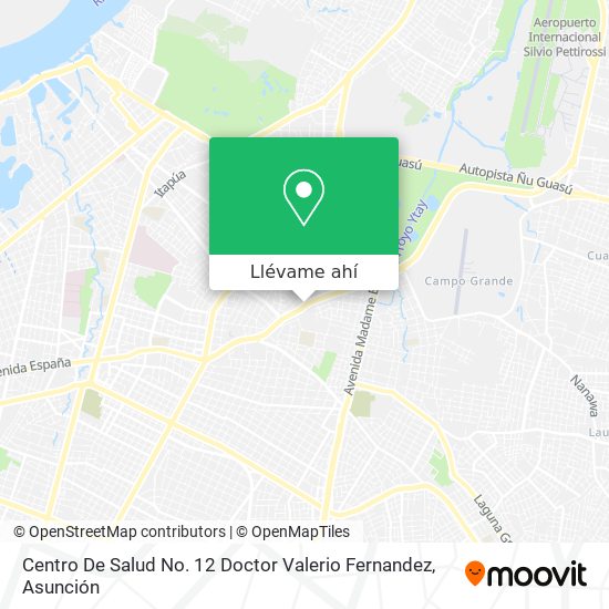 Mapa de Centro De Salud No. 12 Doctor Valerio Fernandez
