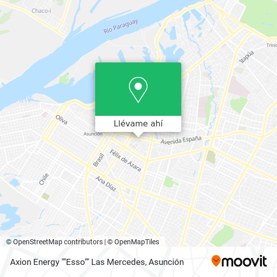 Mapa de Axion Energy ""Esso"" Las Mercedes