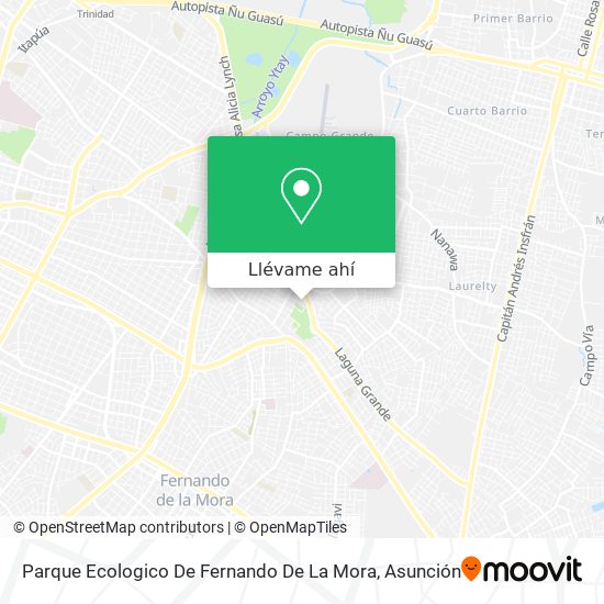 Mapa de Parque Ecologico De Fernando De La Mora