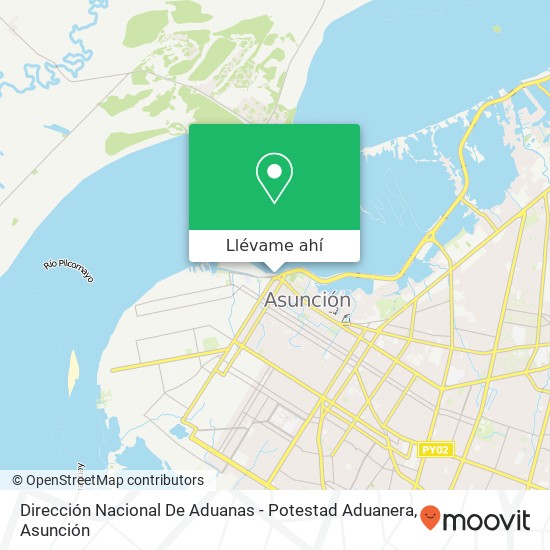 Mapa de Dirección Nacional De Aduanas - Potestad Aduanera