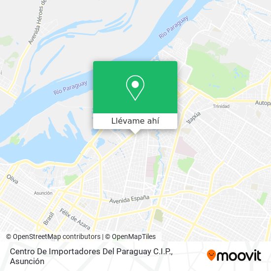 Mapa de Centro De Importadores Del Paraguay C.I.P.