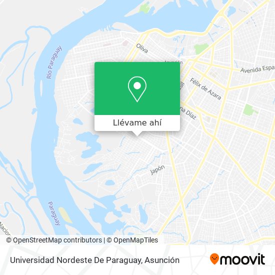 Mapa de Universidad Nordeste De Paraguay