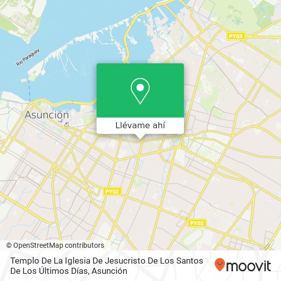 Mapa de Templo De La Iglesia De Jesucristo De Los Santos De Los Últimos Días
