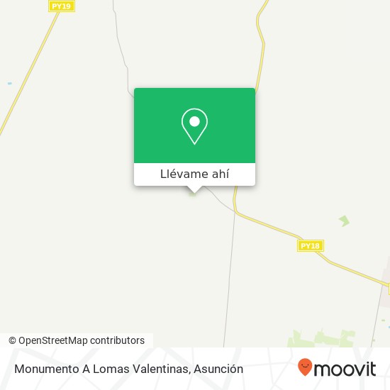 Mapa de Monumento A Lomas Valentinas