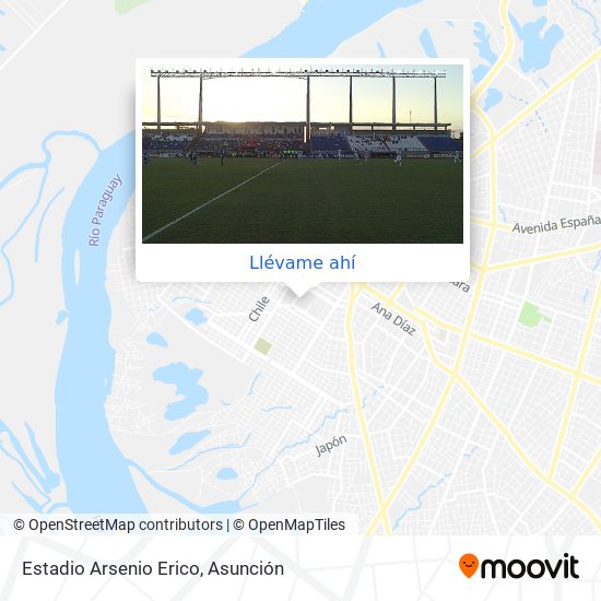 Mapa de Estadio Arsenio Erico