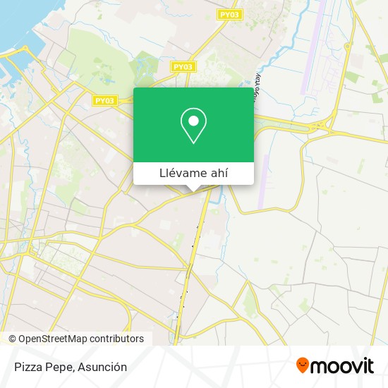 Mapa de Pizza Pepe