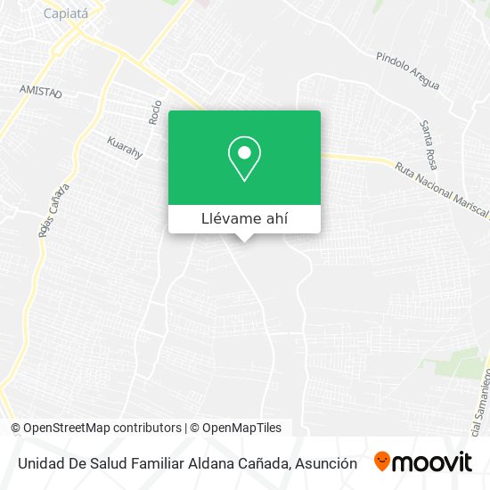Mapa de Unidad De Salud Familiar Aldana Cañada