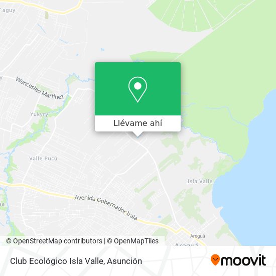 Mapa de Club Ecológico Isla Valle