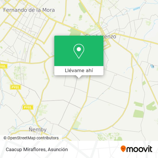 Mapa de Caacup Miraflores