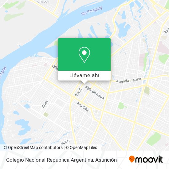 Mapa de Colegio Nacional Republica Argentina