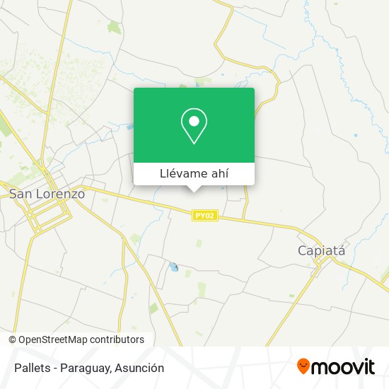 Mapa de Pallets - Paraguay
