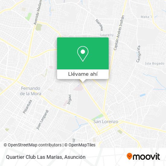Mapa de Quartier Club Las Marías