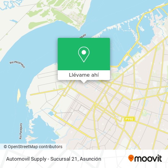 Mapa de Automovil Supply - Sucursal 21