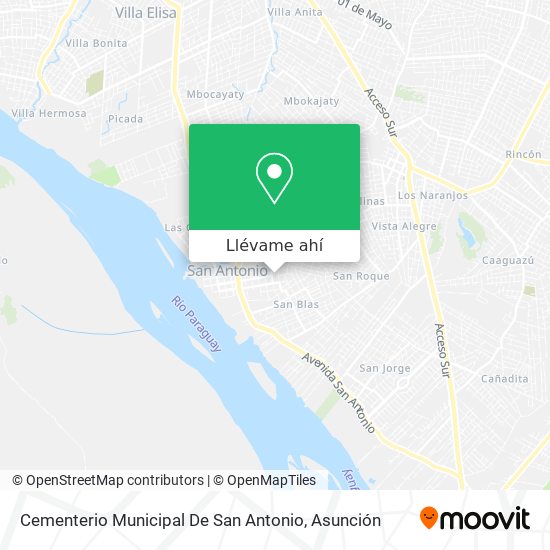 Mapa de Cementerio Municipal De San Antonio