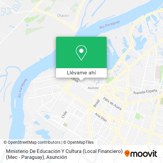 Mapa de Ministerio De Educación Y Cultura (Local Financiero) (Mec - Paraguay)