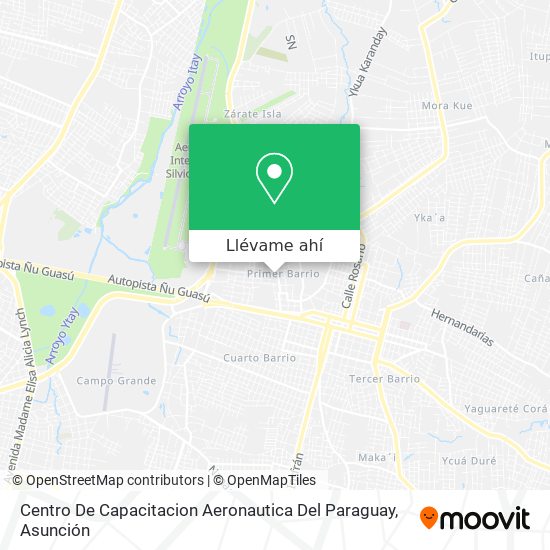 Mapa de Centro De Capacitacion Aeronautica Del Paraguay