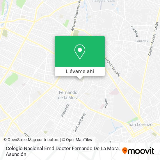 Mapa de Colegio Nacional Emd Doctor Fernando De La Mora