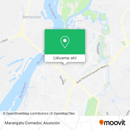 Mapa de Marangatu Comedor