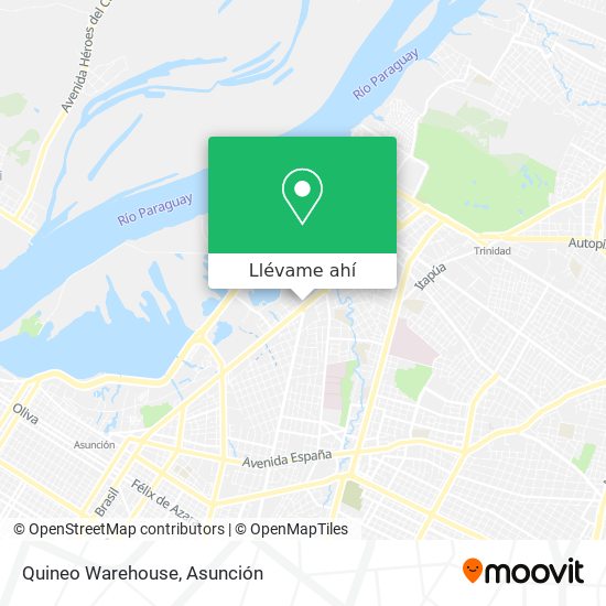 Mapa de Quineo Warehouse