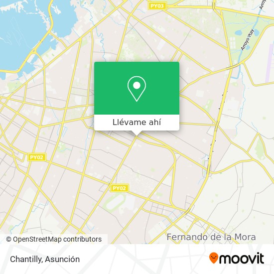 Mapa de Chantilly