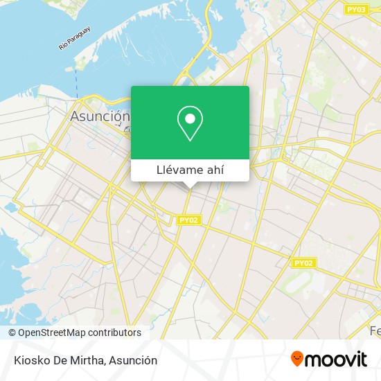 Mapa de Kiosko De Mirtha